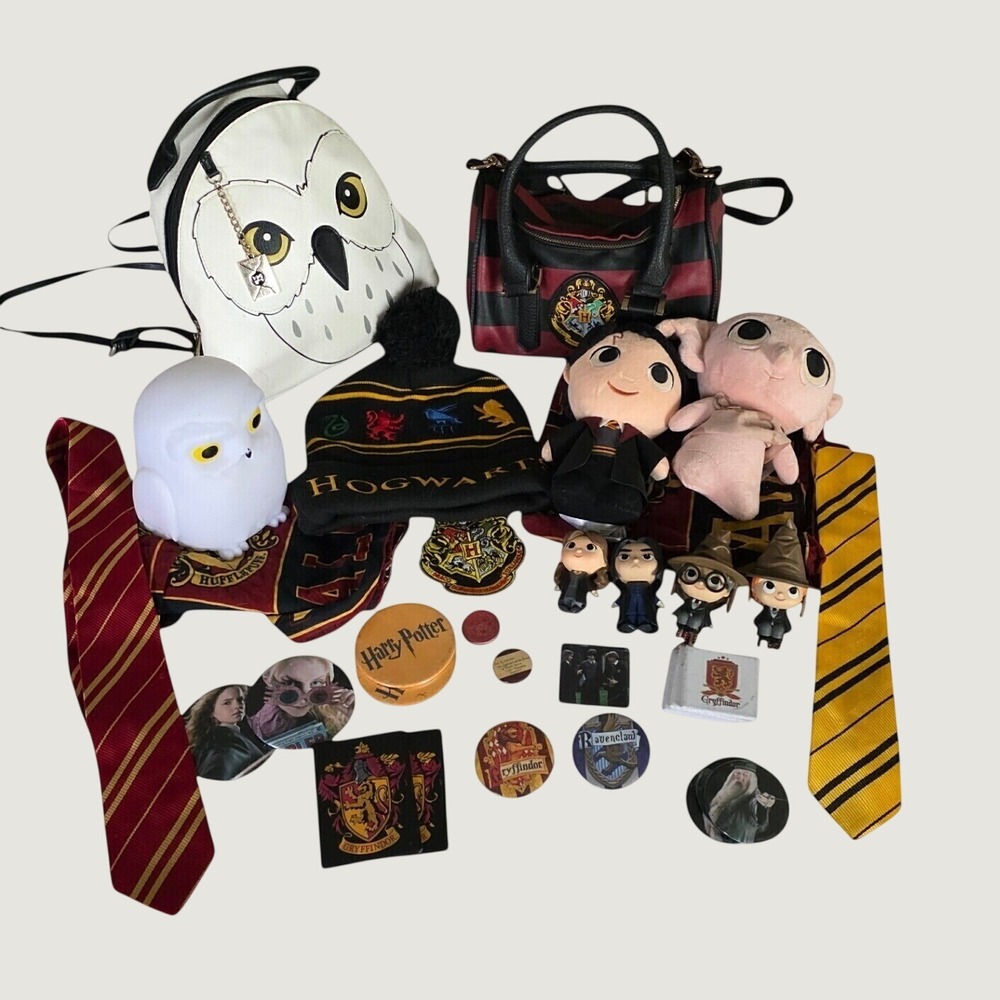Harry Potter Large Misc. Lot Hogwarts Luna Gryffindor Accessories Plush Purses